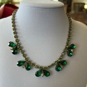 Juliana D&E Elegant Green Crystal Necklace
